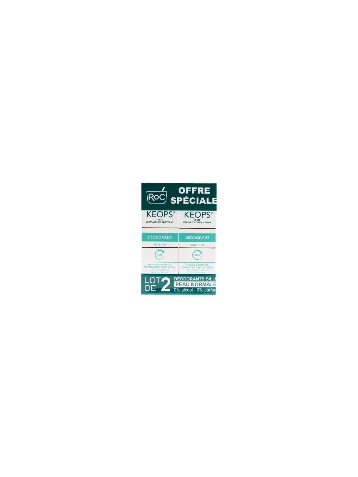 Roc Keops déodorant bille 30ml x2 | Nom de la Pharmacie en variable