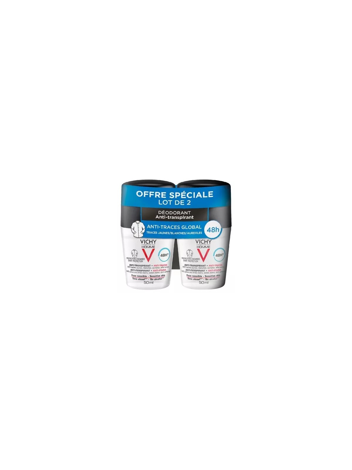 Vichy Déodorant 48H anti transpirant anti-traces 50ml