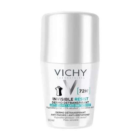 VICHY Déodorant Invisible Resist Dermo-Détranspirant 72H Roll-On 50ML