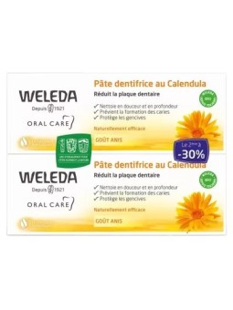 Weleda pâte dentifrice au calendula duo 75ml | Nom de la Pharmacie...