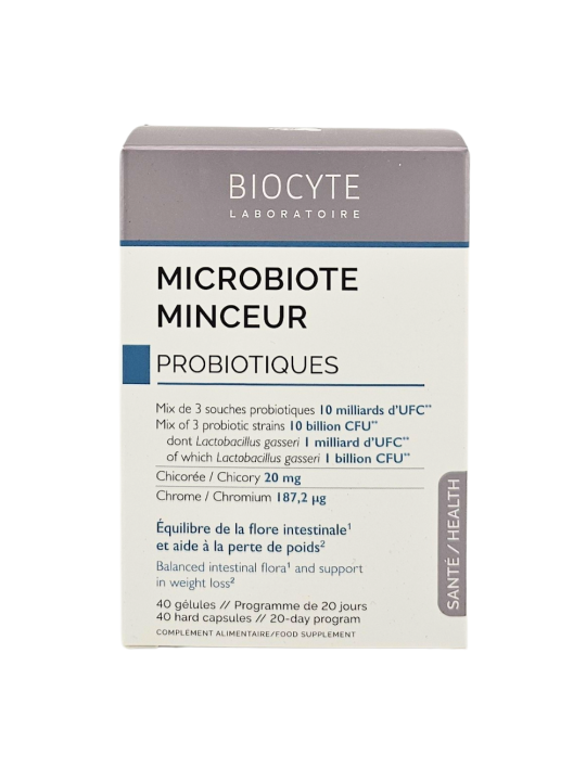 BIOCYTE Microbiote Minceur Probiotiques Boite de 40 gélules