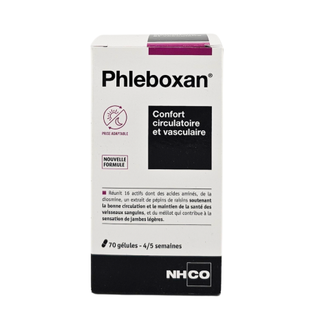 NHCO Phleboxan Confort Cirulatoire et Vasculaire Boite de 70 gélules