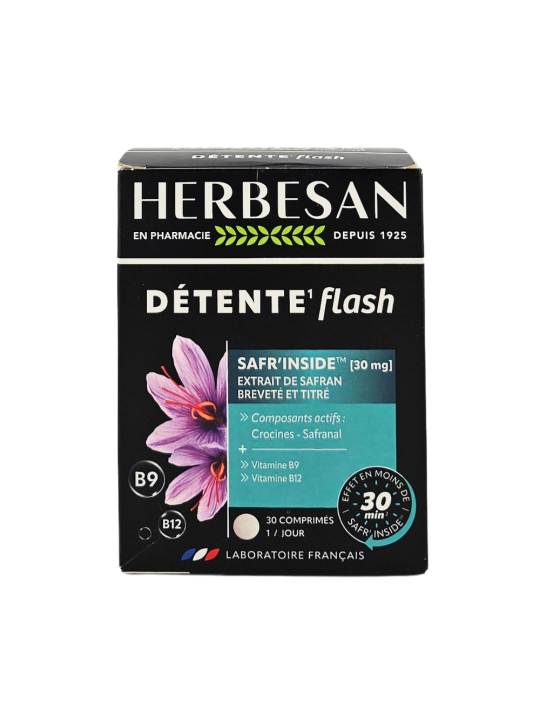 HERBESAN Détente Flash Boite de 30 Comprimés