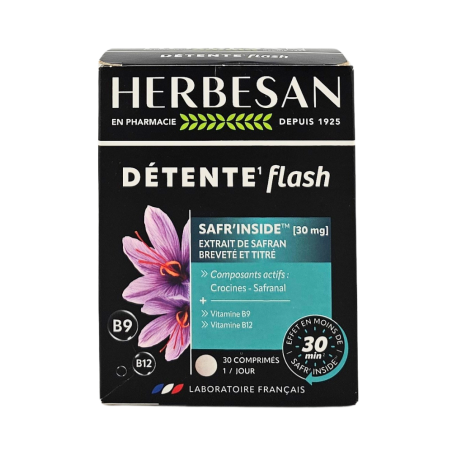 HERBESAN Détente Flash Boite de 30 Comprimés
