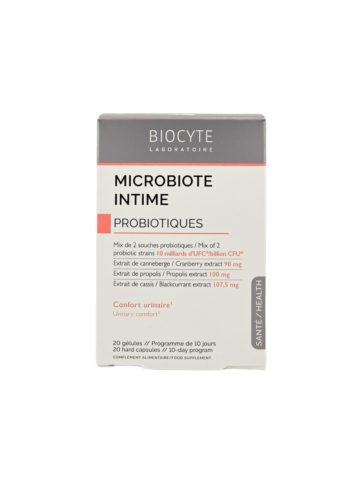 BIOCYTE Microbiote Intime Boite de 20 gélules