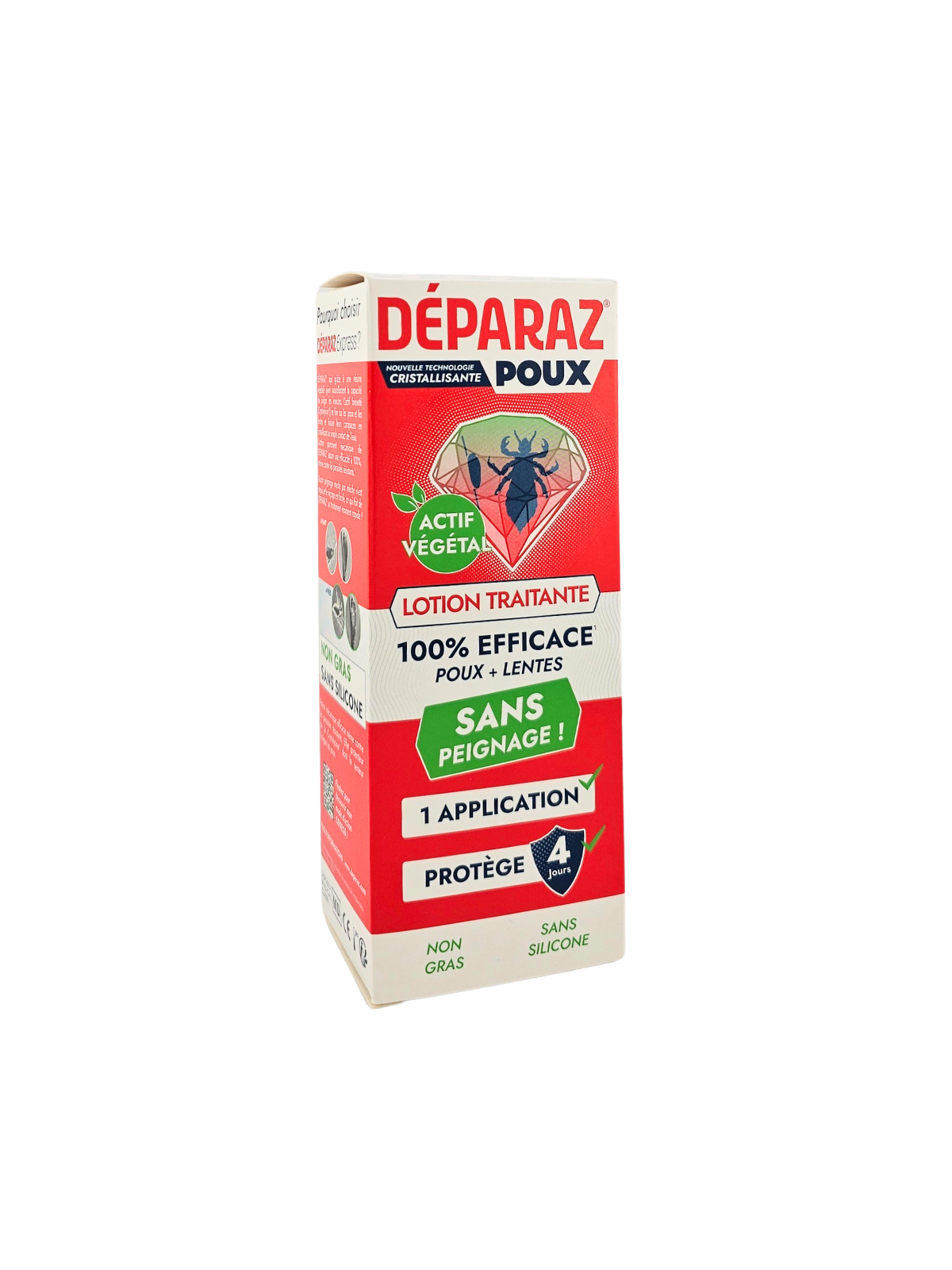 DEPARAZ PRO Lotion Anti-Poux Express Cristallise Poux + Lentes 100ML