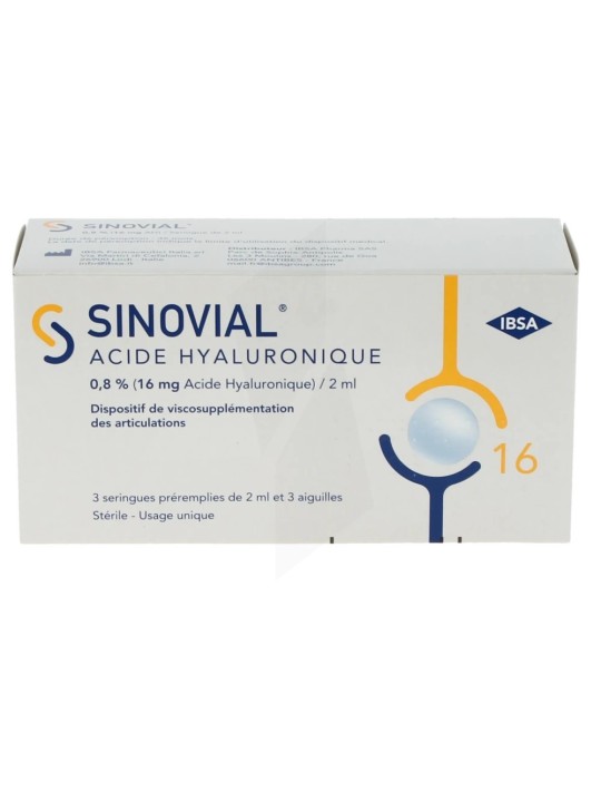 SINOVIAL Solution Injectable Seringue 2ML boîte de 3