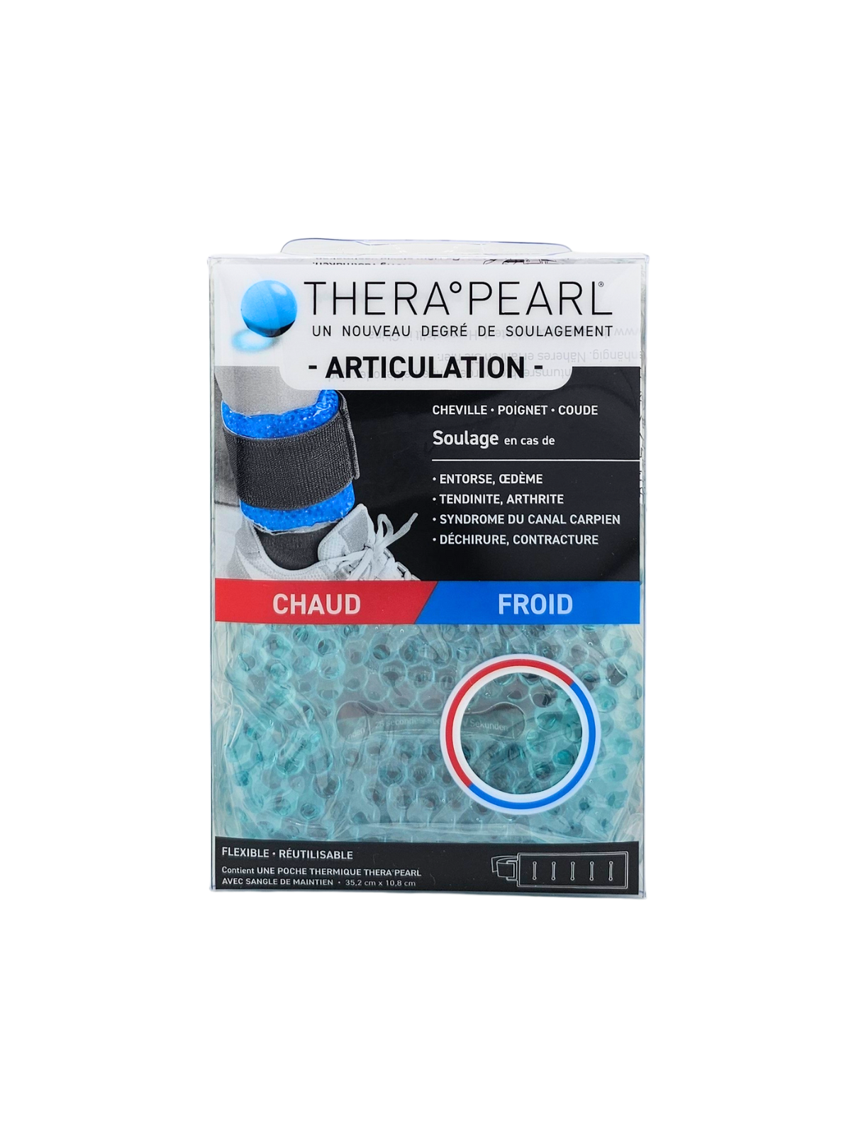 THERA PEARL Poche Chaud/Froid Articulation 35,2cm x 10,8cm