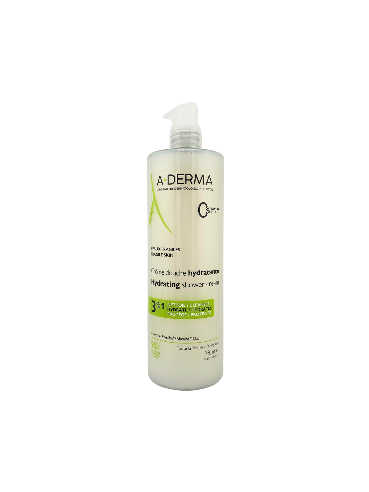 A-DERMA Crème de Douche Hydratante 750 ml