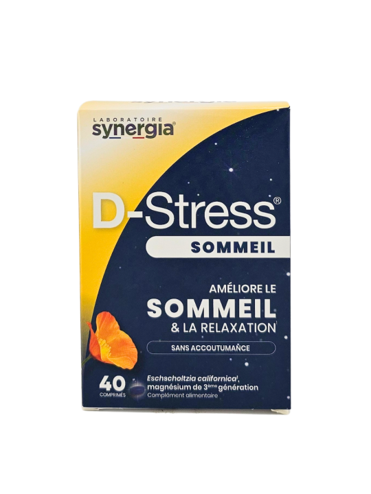 SYNERGIA D-STRESS Sommeil Boite de 40 Comprimés