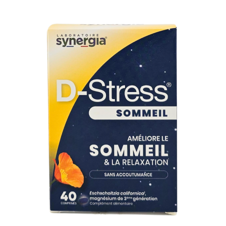 SYNERGIA D-STRESS Sommeil Boite de 40 Comprimés