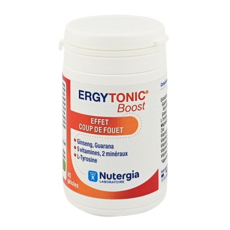 NUTERGIA ErgyTonic Boost Boite de 40 gélules