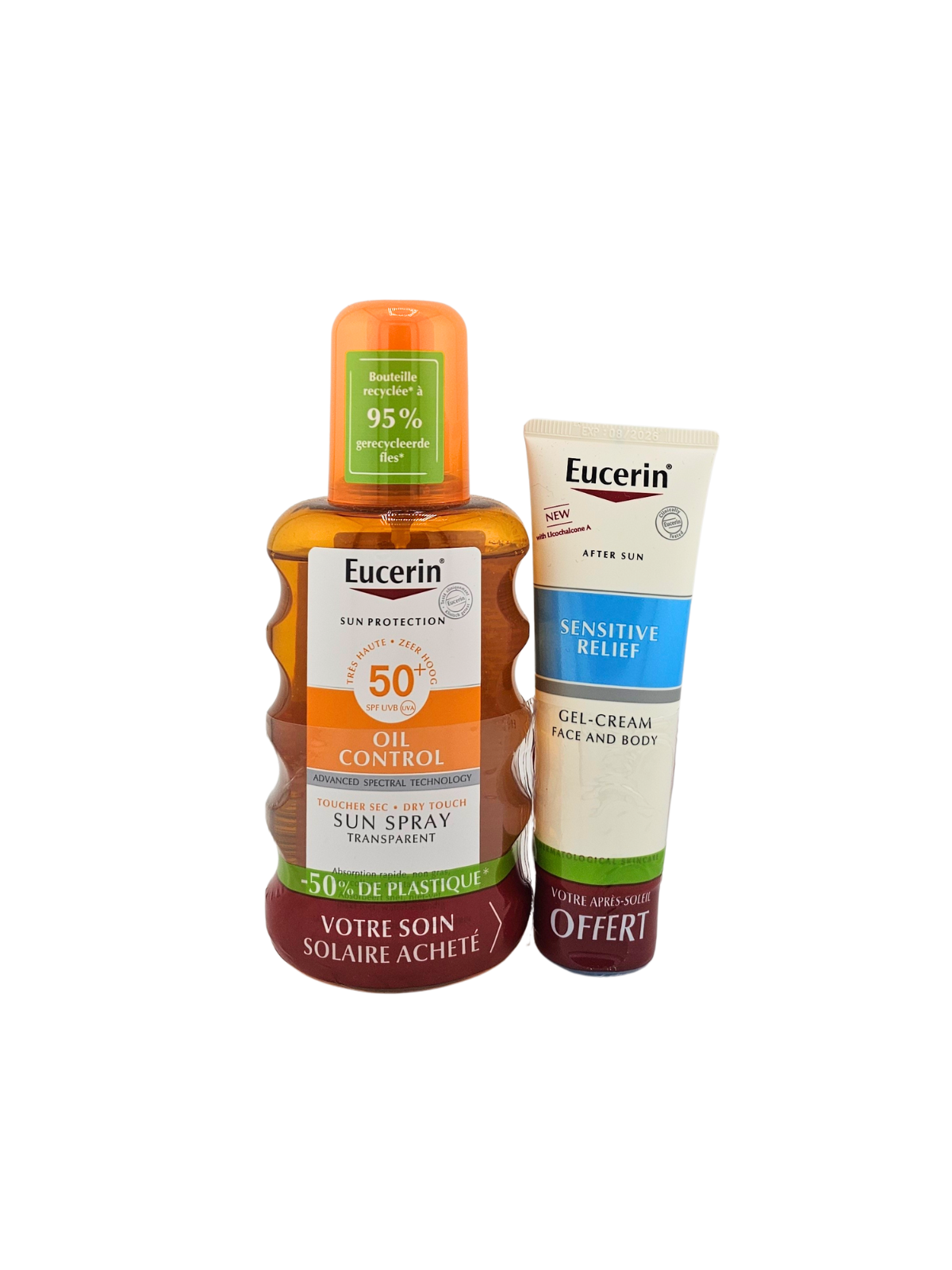 EUCERIN Oil Control Sun Spray SPF 50+ 200ml + Sensitive Relief Offert