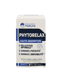 PRESCRIPTION NATURE Phytorelax Haute Absorption Boite de 180 Comprimés