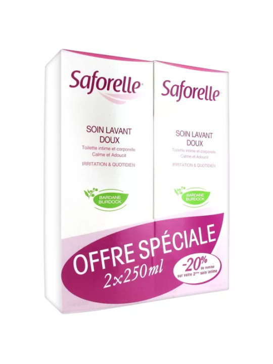 Saforelle soin lavant doux 250ml x2