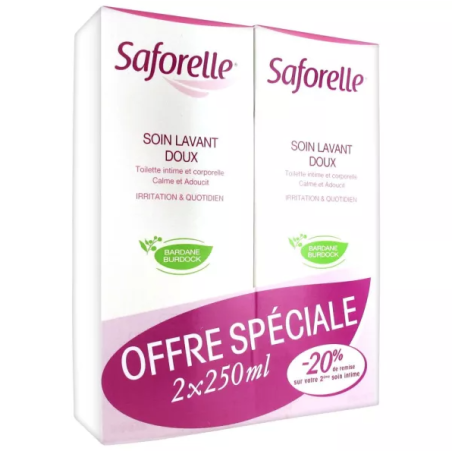 Saforelle soin lavant doux 250ml x2