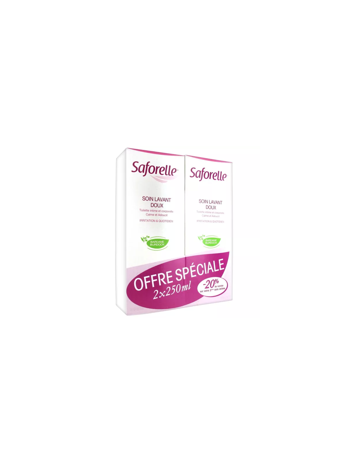 Saforelle soin lavant doux 250ml x2