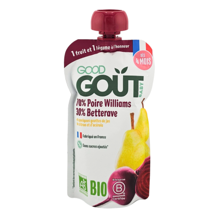 GOOD GOUT Gourde Poire Betterave 120g