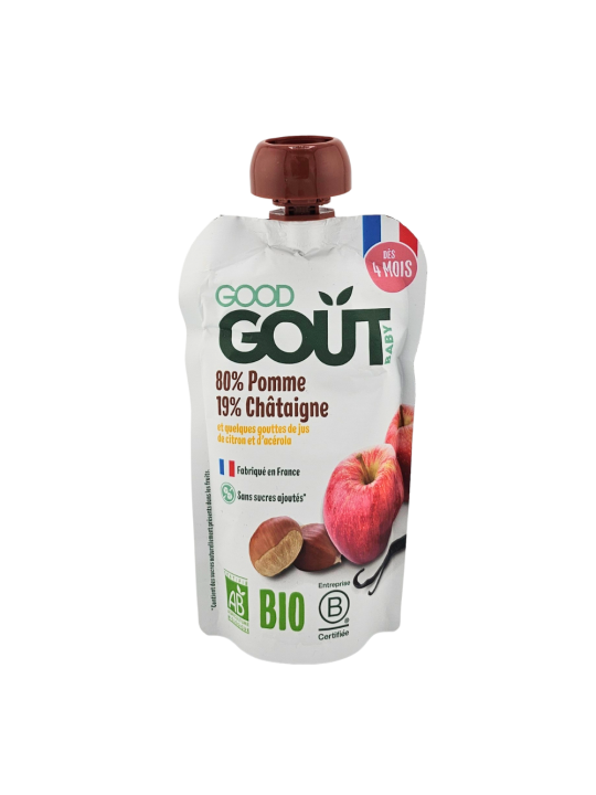 GOOD GOUT Gourde Pomme Châtaigne 120ml