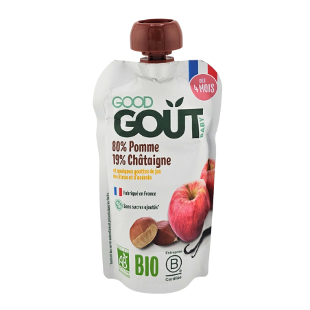 GOOD GOUT Gourde Pomme Châtaigne 120ml