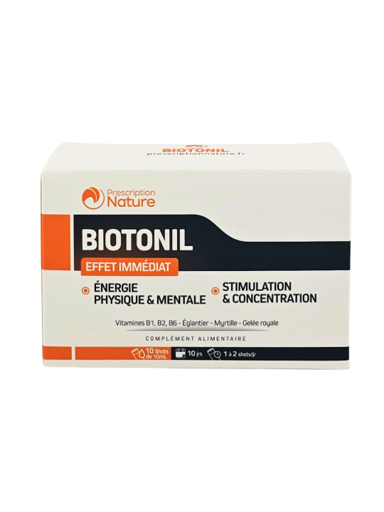 PRESCRIPTION NATURE Biotonil Effet Immédiat Shots boîte de 10