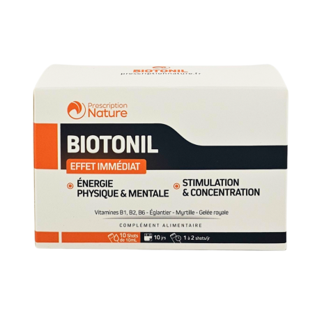 PRESCRIPTION NATURE Biotonil Effet Immédiat Shots boîte de 10