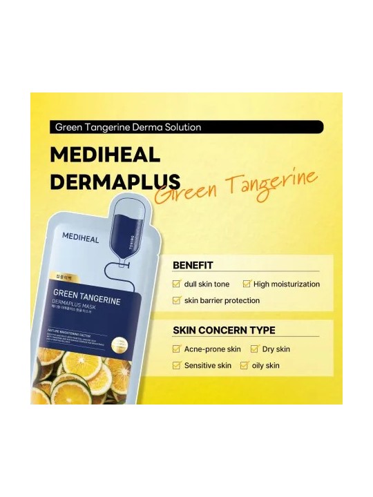 MEDIHEAL Dermaplus Green Tangerine Mask