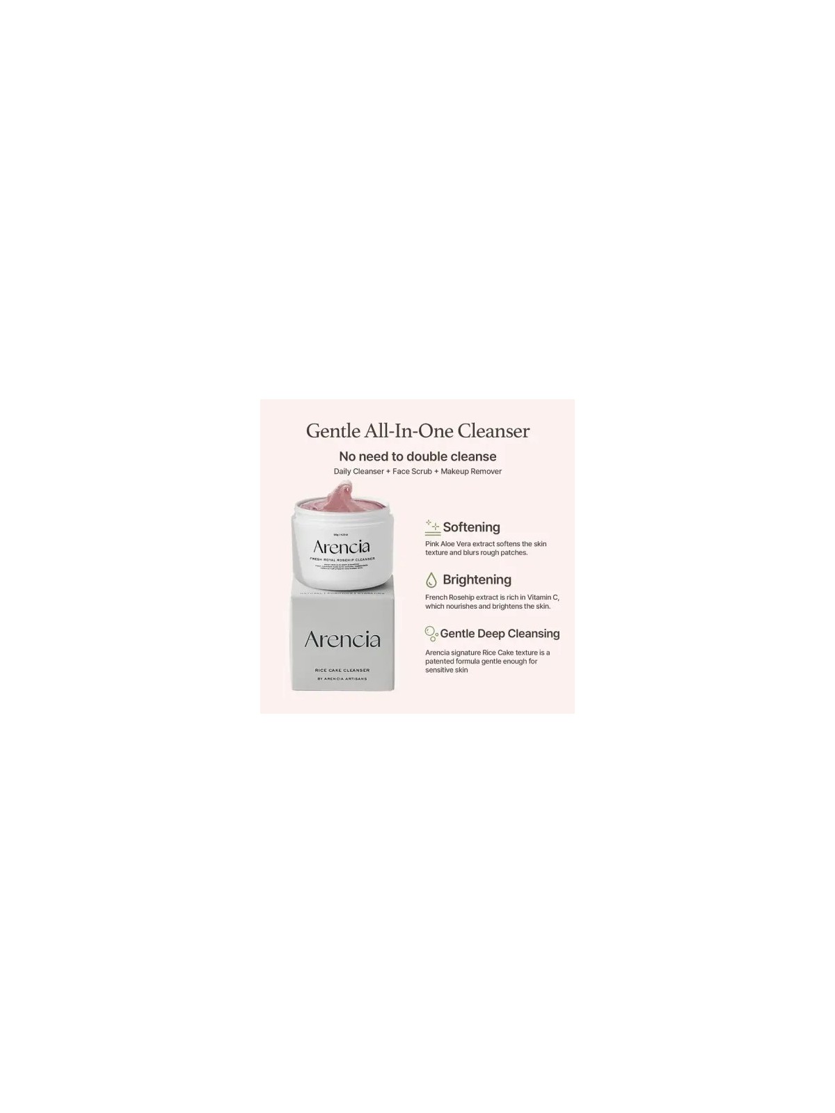 ARENCIA Royal Rosehip Cleanser 120G