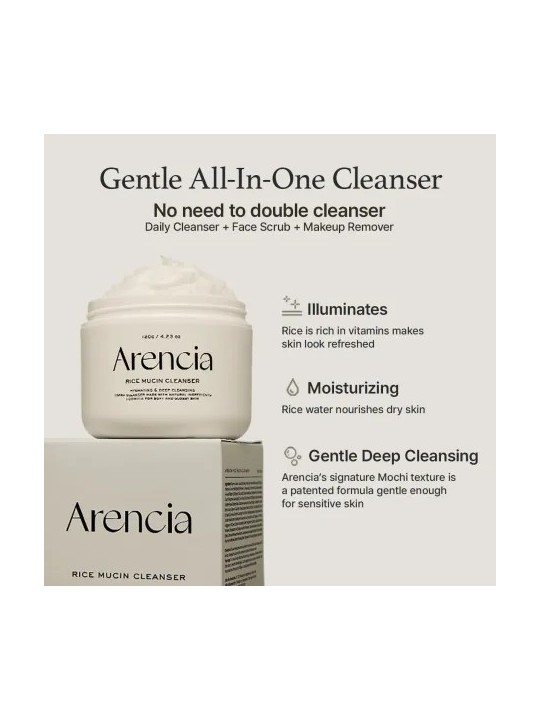 ARENCIA Rice Mucin Cleanser 120G