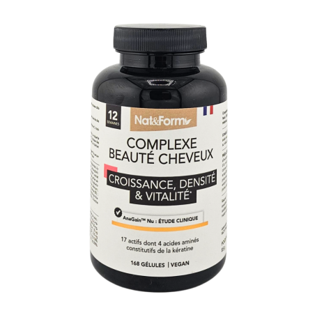 NAT&FORM Complexe Beauté Cheveux Boite de 168 gélules