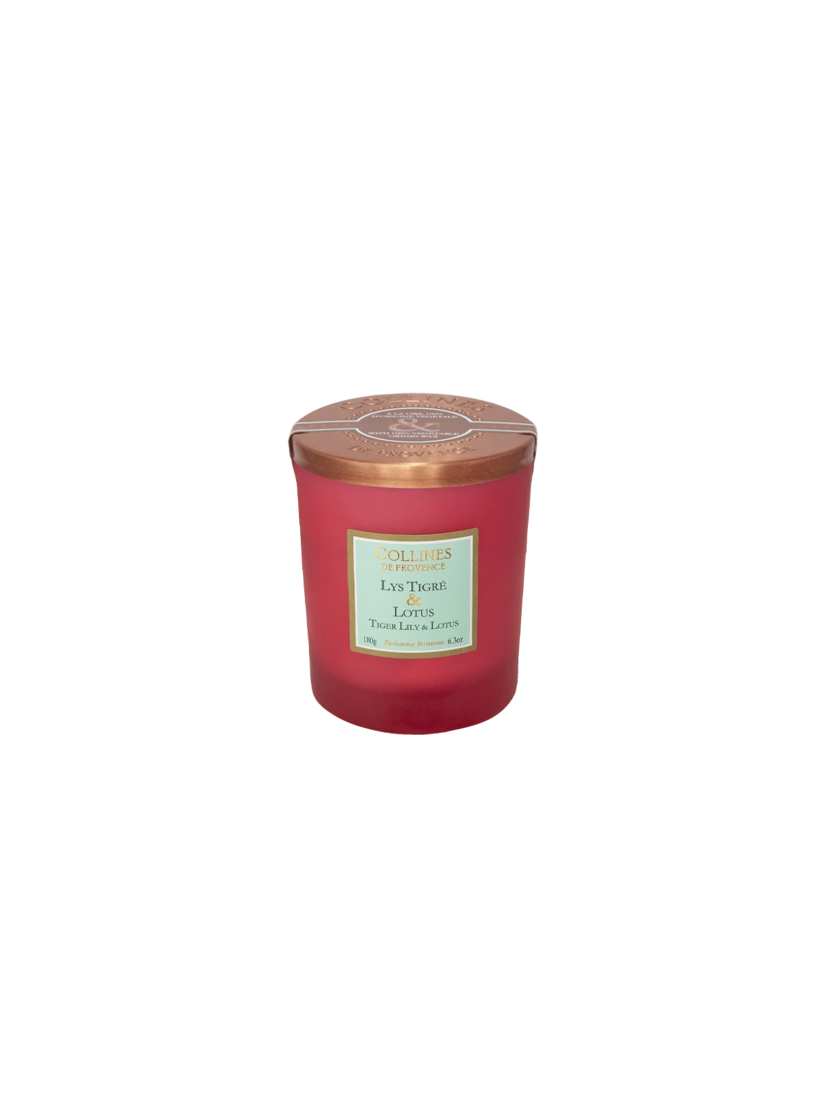 COLLINES DE PROVENCE Bougie Parfumée Lys Tigré & Lotus 180g
