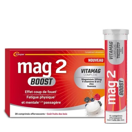 MAG2 BOOST 20 Comprimés Effervescents