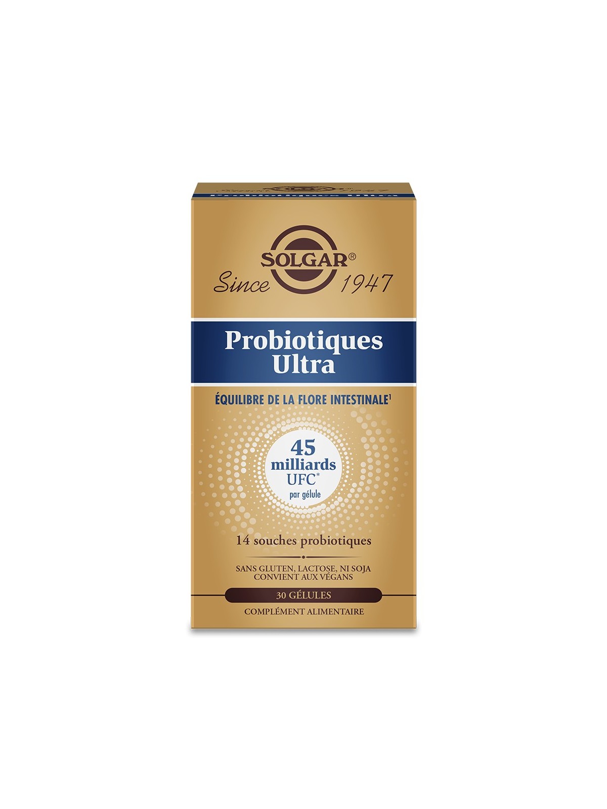 SOLGAR Probiotiques Ultra Équilibre Flore Intestinal Boite de 30 gélules