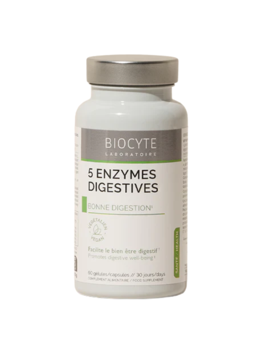 BIOCYTE 5 Enzymes Digestives Boite de 30 gélules