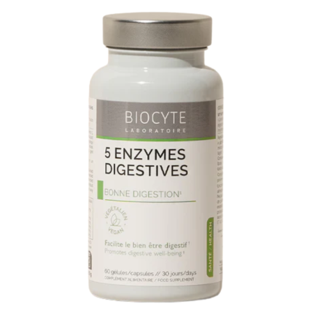 BIOCYTE 5 Enzymes Digestives Boite de 30 gélules