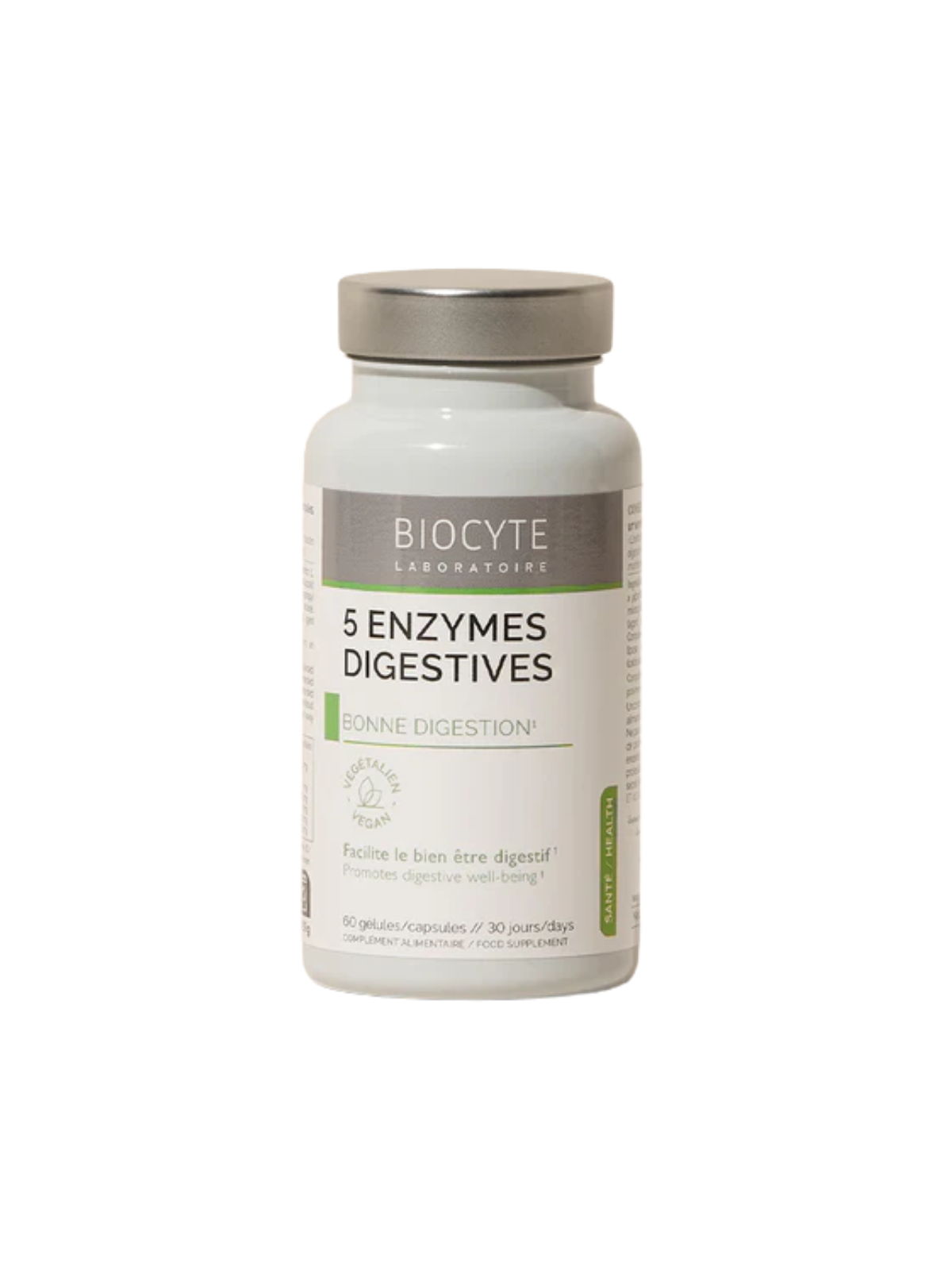 BIOCYTE 5 Enzymes Digestives Boite de 30 gélules