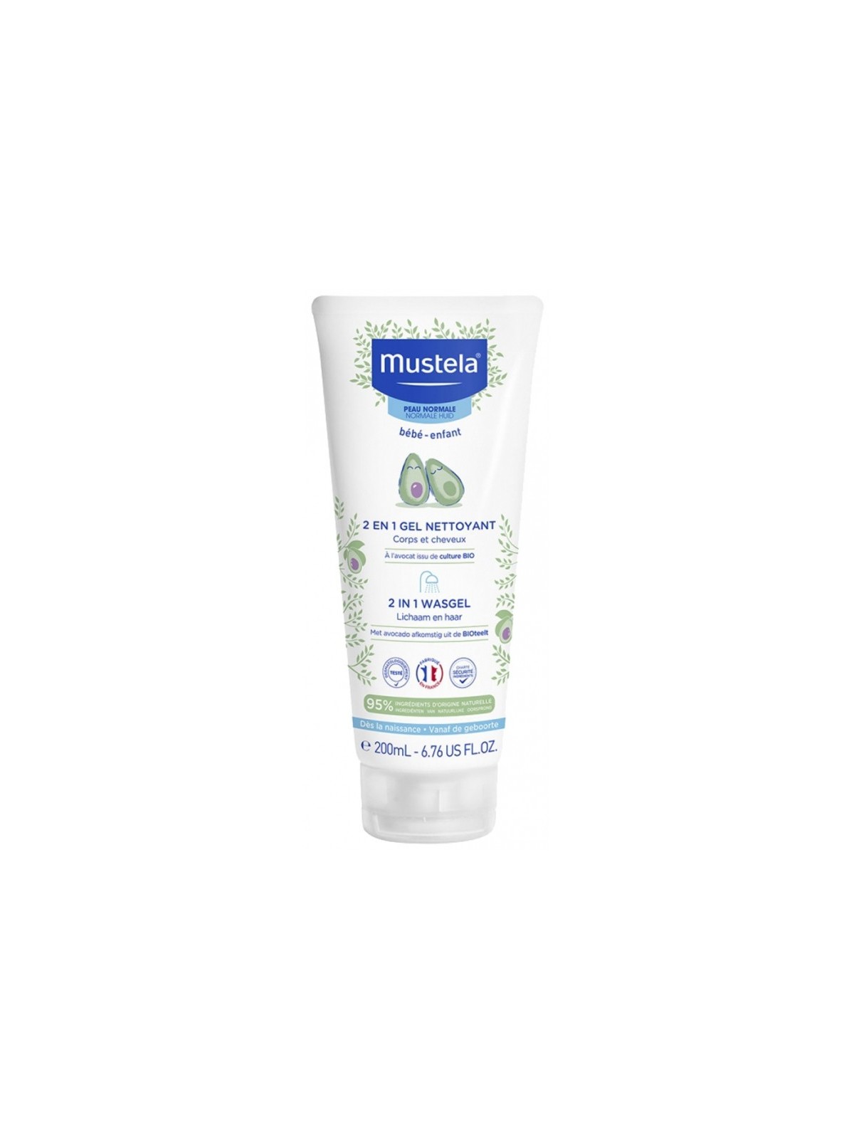 MUSTELA Gel Nettoyant Corp et Cheveux 200ml