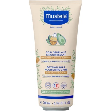 MUSTELA Après-Shampoing Démêlant et Nourrissant 200ml