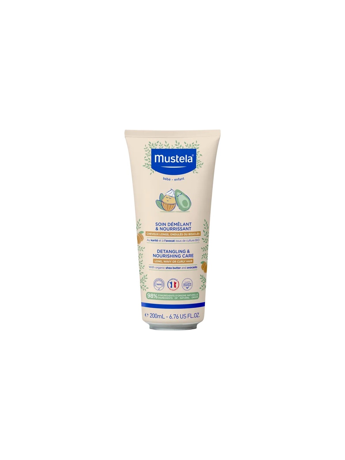 MUSTELA Après-Shampoing Démêlant et Nourrissant 200ml