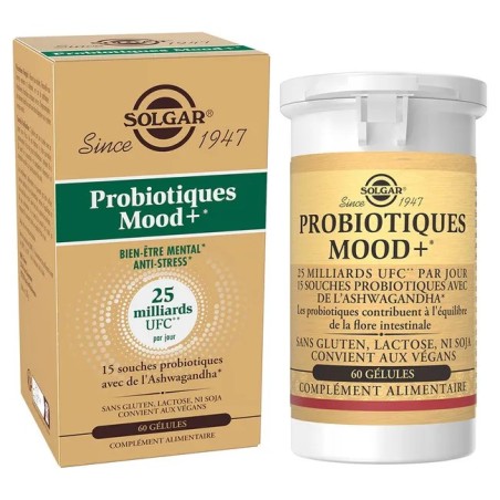 SOLGAR Mood+ Probiotiques Boites de 60 gélules
