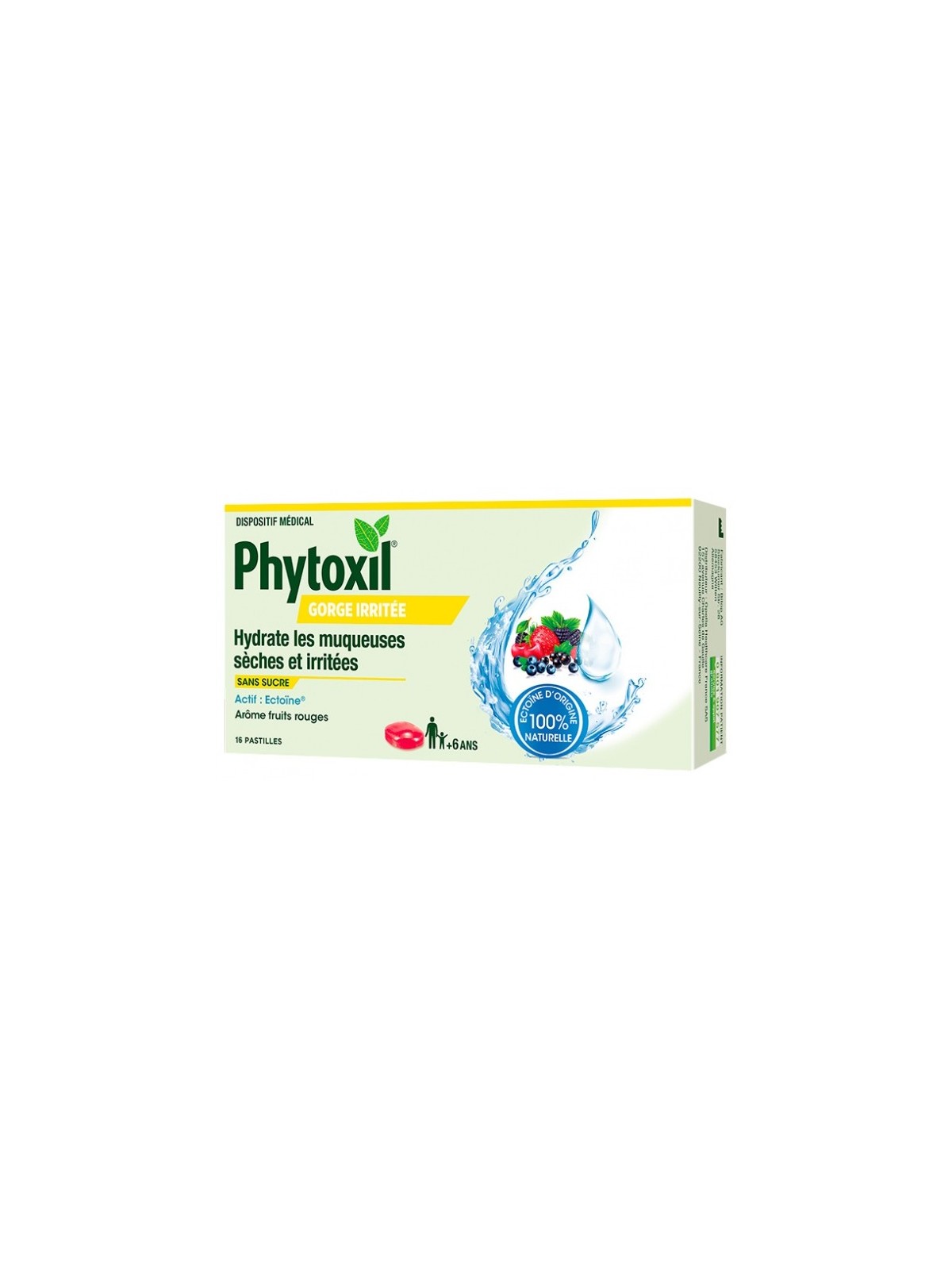 PHYTOXIL Gorge Irritée Pastilles Fruits Rouges Boîte de 16