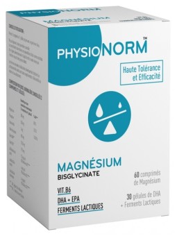 IMMUBIO Physionorm Magnésium 60 Comprimés + 30 Gélules