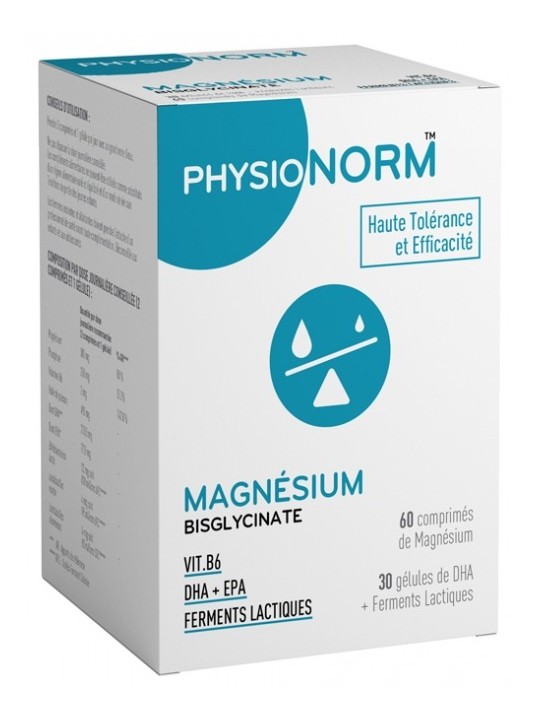 IMMUBIO Physionorm Magnésium 60 Comprimés + 30 Gélules