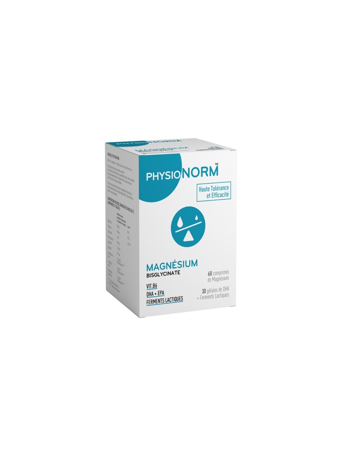 IMMUBIO Physionorm Magnésium 60 Comprimés + 30 Gélules