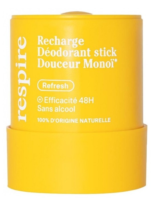 RESPIRE Recharge Déodorant Stick Douceur Monoï 50g