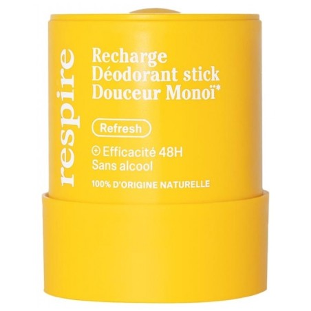 RESPIRE Recharge Déodorant Stick Douceur Monoï 50g