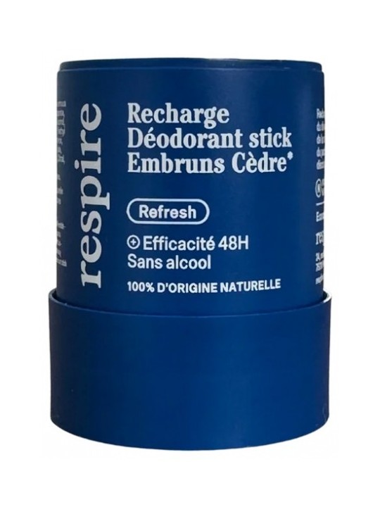RESPIRE Recharge Déodorant Stick Embruns Cèdre 50 g