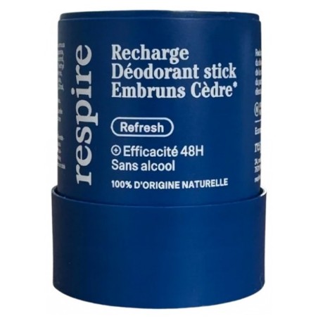 RESPIRE Recharge Déodorant Stick Embruns Cèdre 50 g