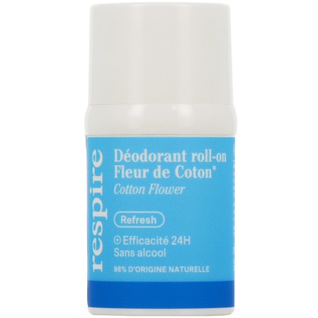 RESPIRE Déodorant roll-on Fleur de Coton 15ml
