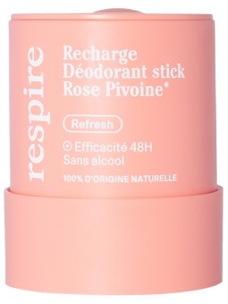 RESPIRE Recharge Déodorant Stick Rose Pivoine 50 g